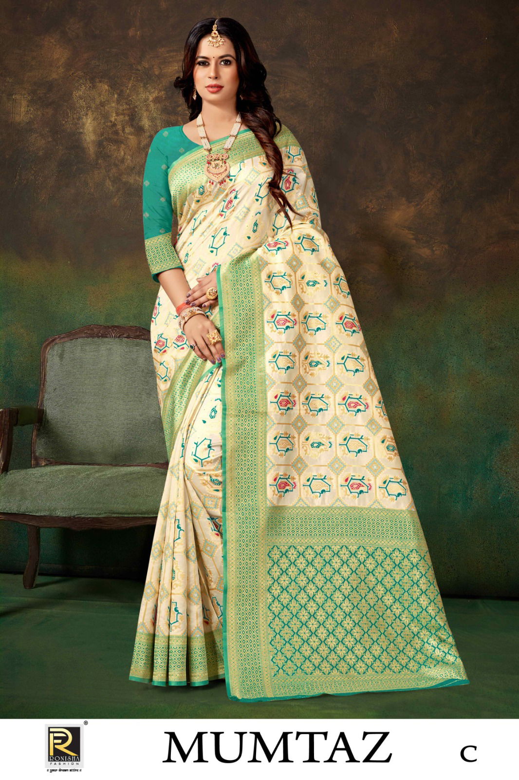 Ronisha Mumtaz Banarasi Silk Fancy Designer Saree Collection
